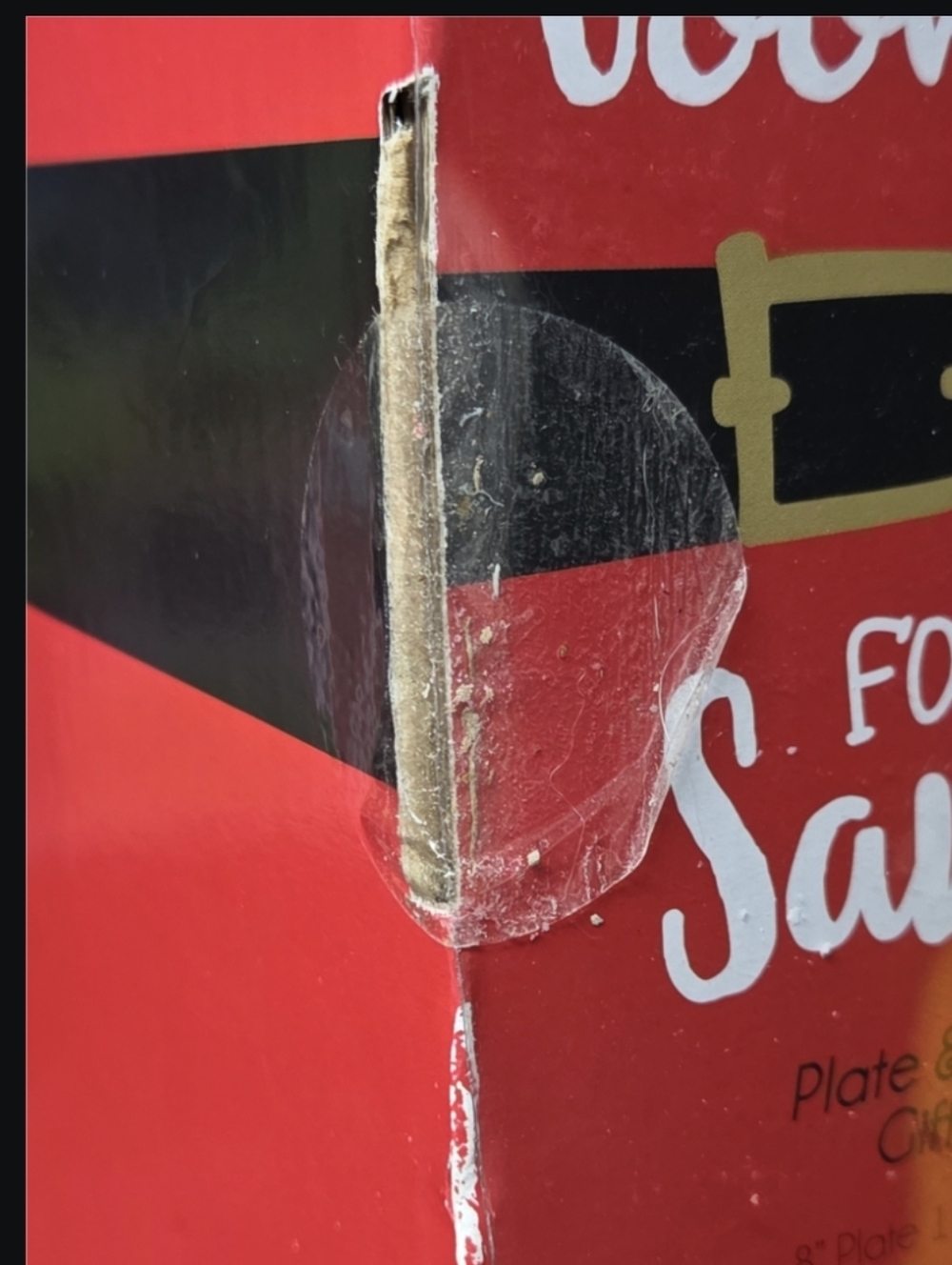 NIB- Cookies for Santa Plate and Milk Bottle Set - Red - Picture 5 of 12